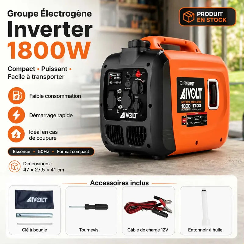 Groupe Électrogène Inverter DINGQI AIVOLT 1800W