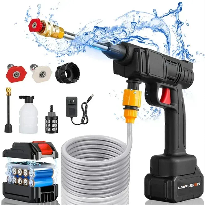 رشاش المياه عالي الضغط متعدد الاستخدامات – Sans fil 2 batteries 88 V