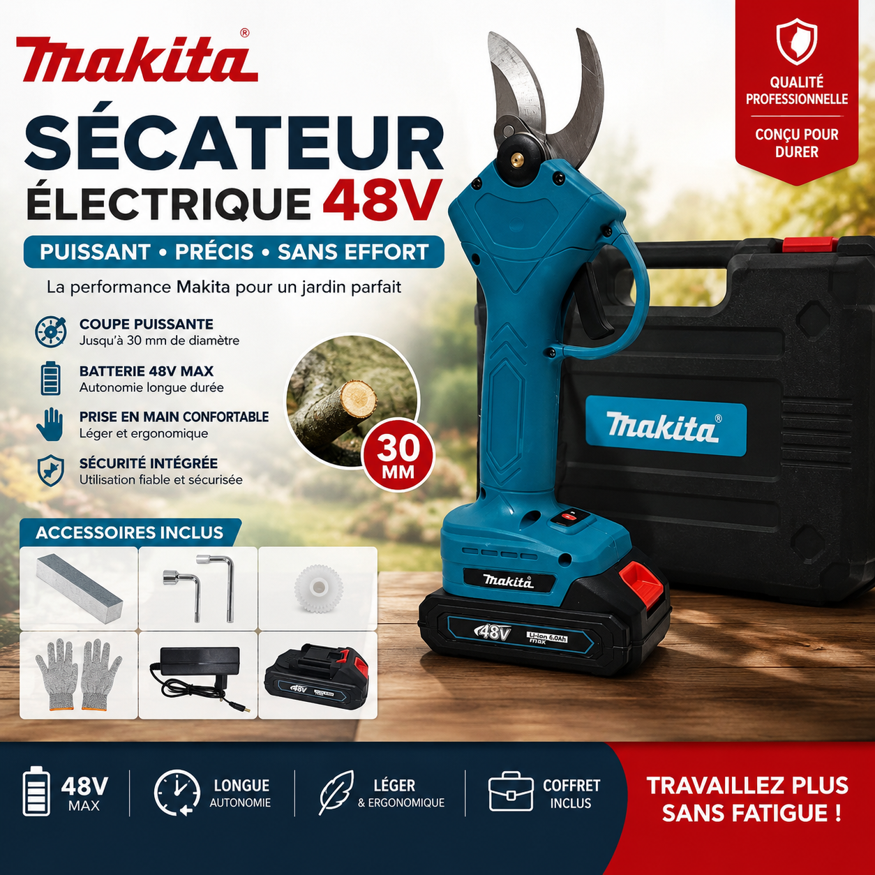 Sécateur Électrique 48v Makita
