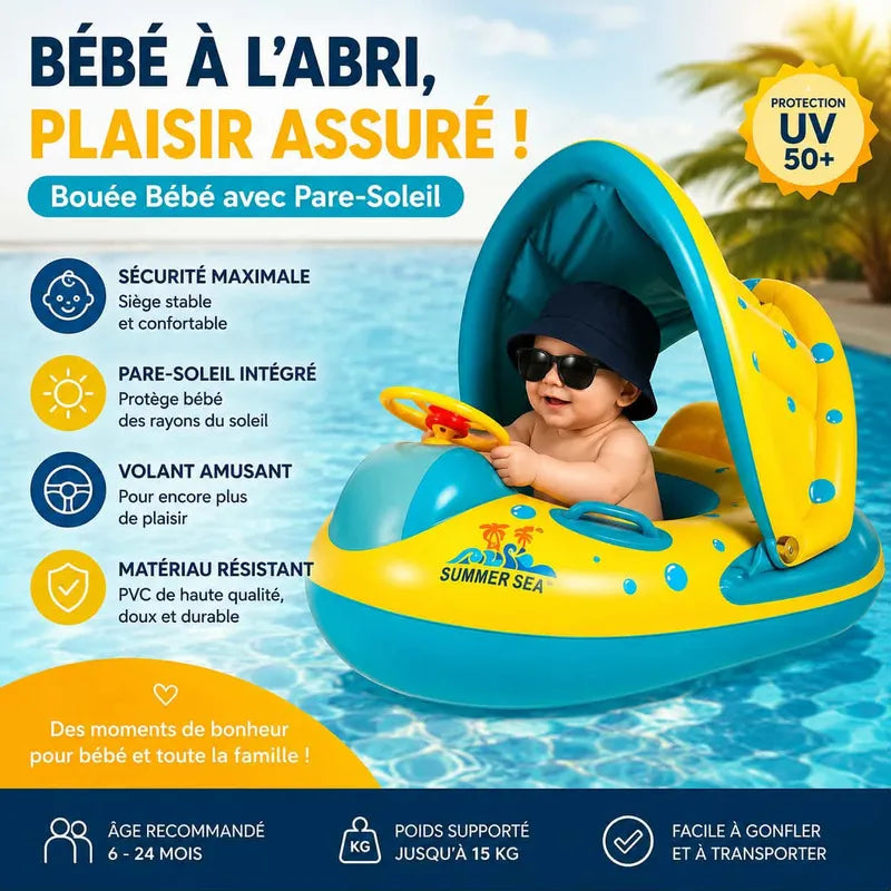 bouée gonflable pour bébé volant intégré