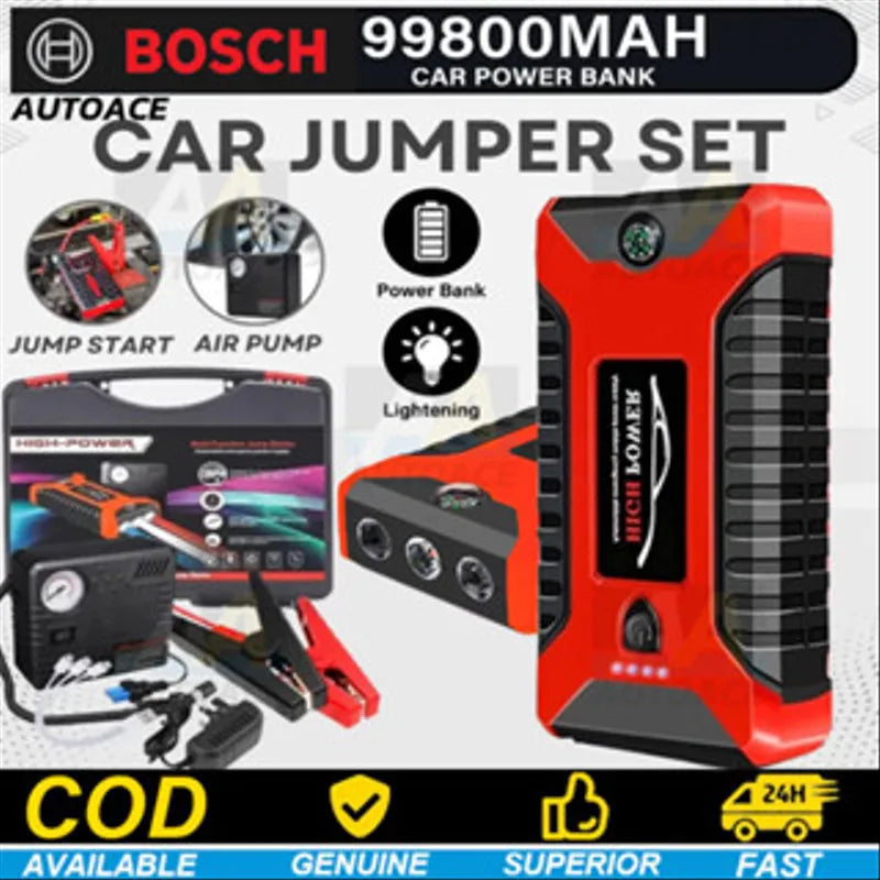 Power Bank 99800mAh - Jump Car Starter Emergency Start-up Charger 600A