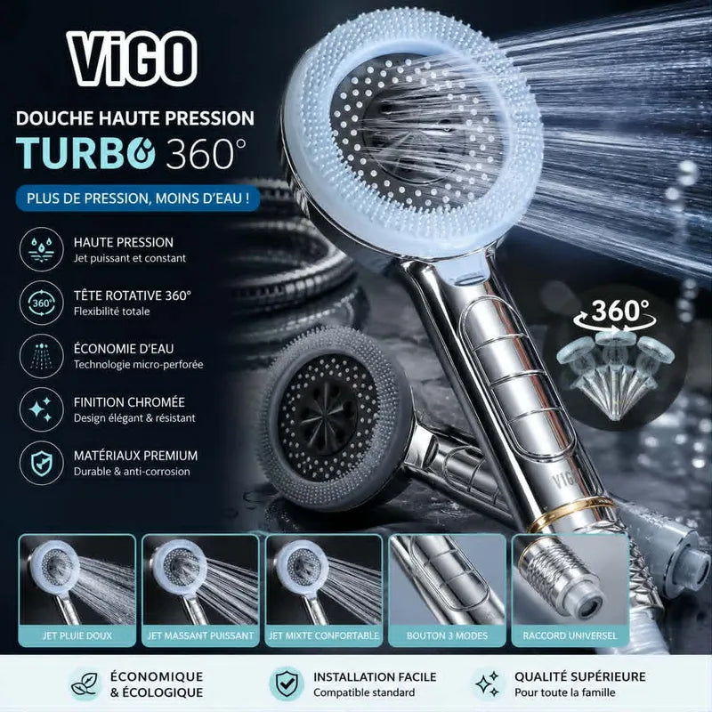 Douche Multifonctionnel avec Filtre Intégré