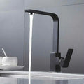 Robinet cuisine model carre Noir et Argent